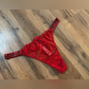 Victoria secret cherry shine strap underwear